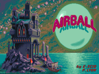 Airball title screen for Amiga
